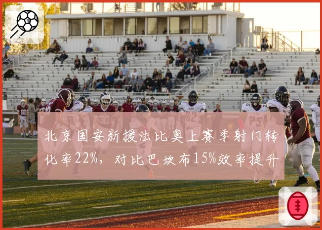 北京国安新援法比奥上赛季射门转化率22%，对比巴坎布15%效率提升显著