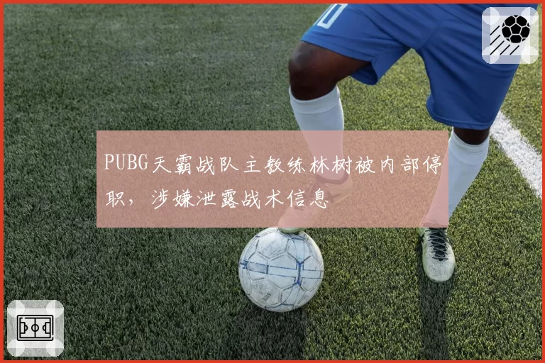 PUBG天霸战队主教练林树被内部停职，涉嫌泄露战术信息